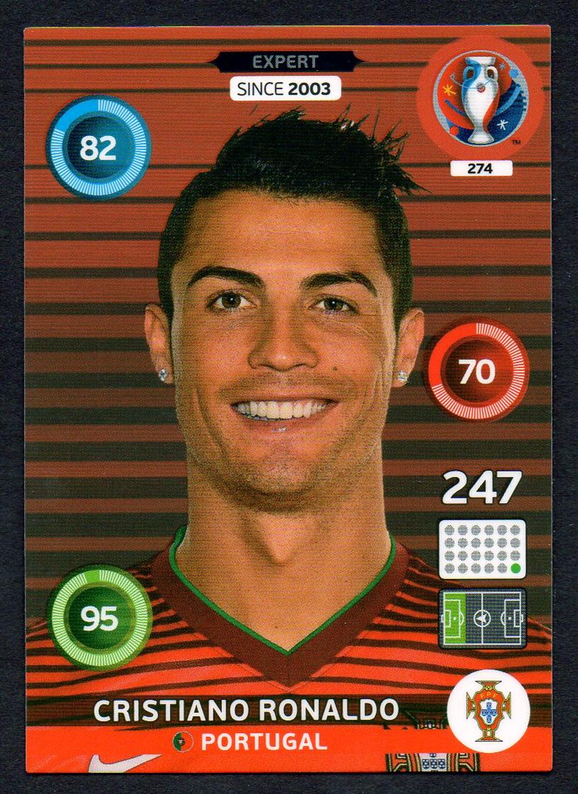 #274 Cristiano Ronaldo Expert Panini Adrenalyn Xl Euro 2016 – Football 