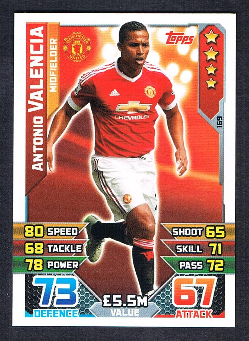 Panini WCCF Footista 2014-15 Antonio Valencia Manchester United FC A029/147