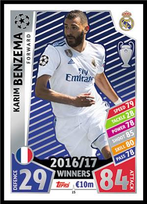 Card Adrenalyn Liga Española 2018-19 - Benzema Real Madrid