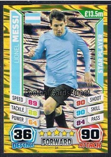 Topps MATCH ATTAX WORLD STARS 2014 ☆ WORLD CUP ☆ Football Cards