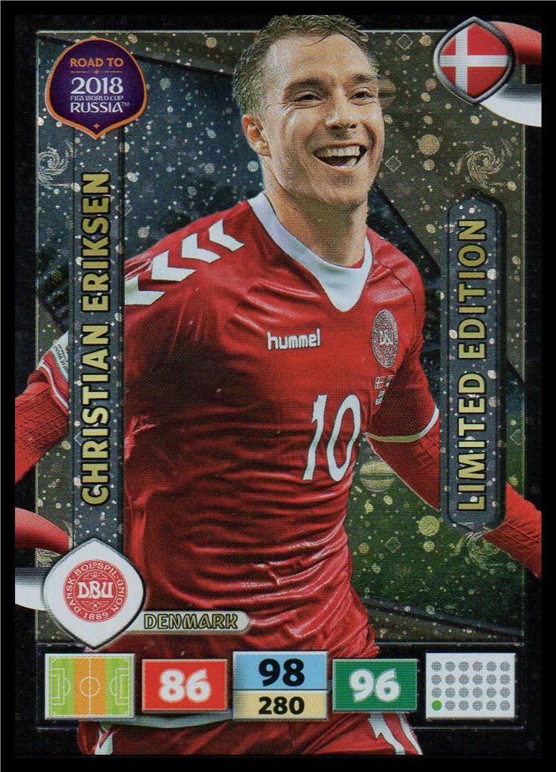 Christian Eriksen Adrenalyn Xl Road To Wc Russia 18 Limited Football Cards Direct