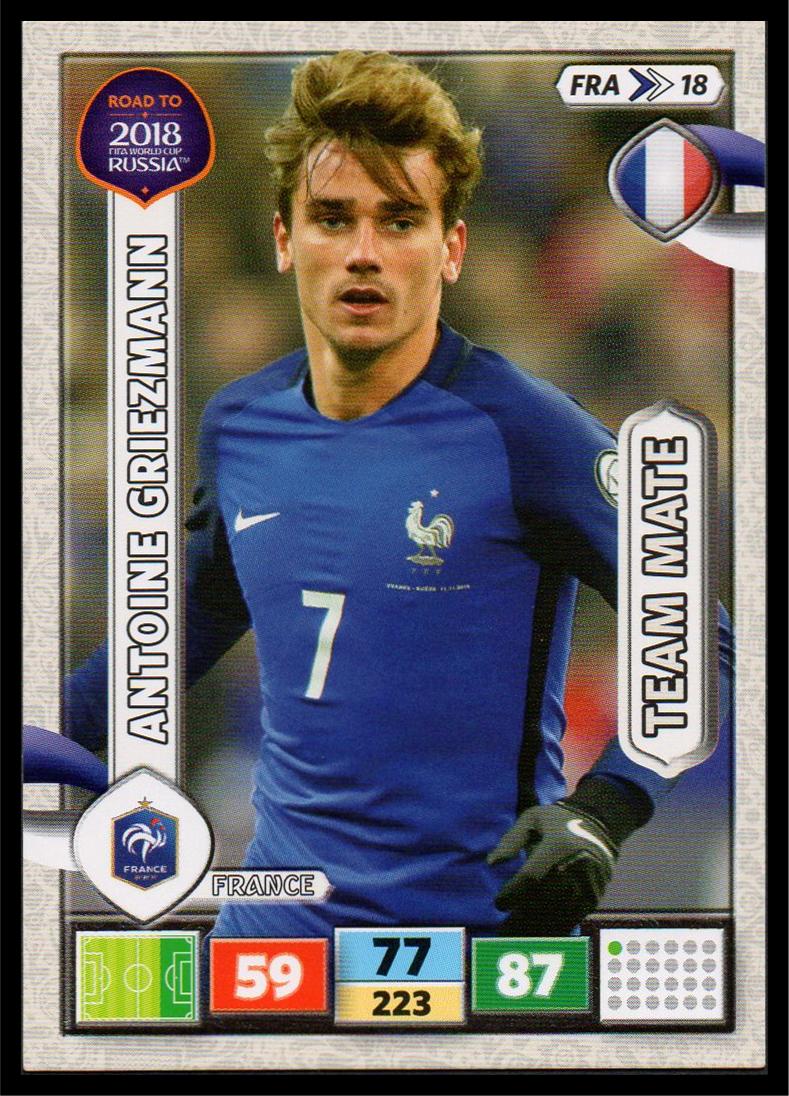 Panini Adrenalyn Xl Road To Russia 18 Fifa World Cup Limited Edition Griezmann Cartes De Football Jbel Annour Collections