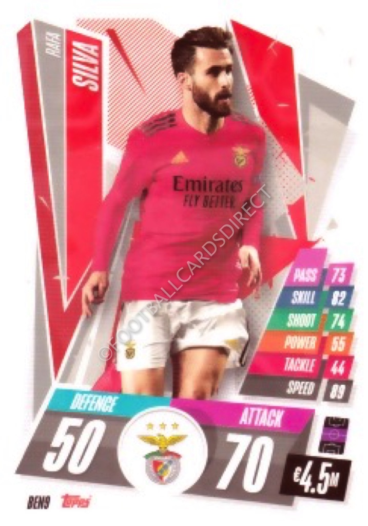 Ben009 Rafa Silva Sl Benfica Match Attax 2020 2021 Football Cards Direct