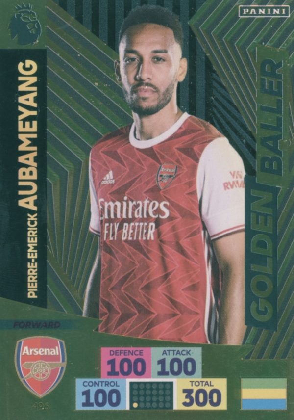 #496 PIERRE-EMERICK AUBAMEYANG (ARSENAL) GOLDEN BALLERS ADRENLYN PLUS 2020-2021