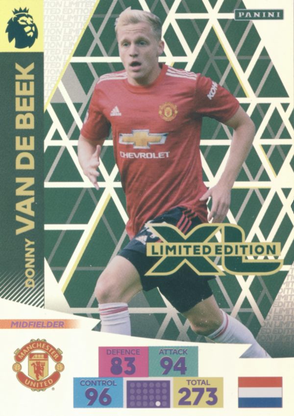 DONNY VAN DE BEEK (MANCHESTER UNITED)  LIMITED EDITION ADRENLYN PLUS 2020-2021