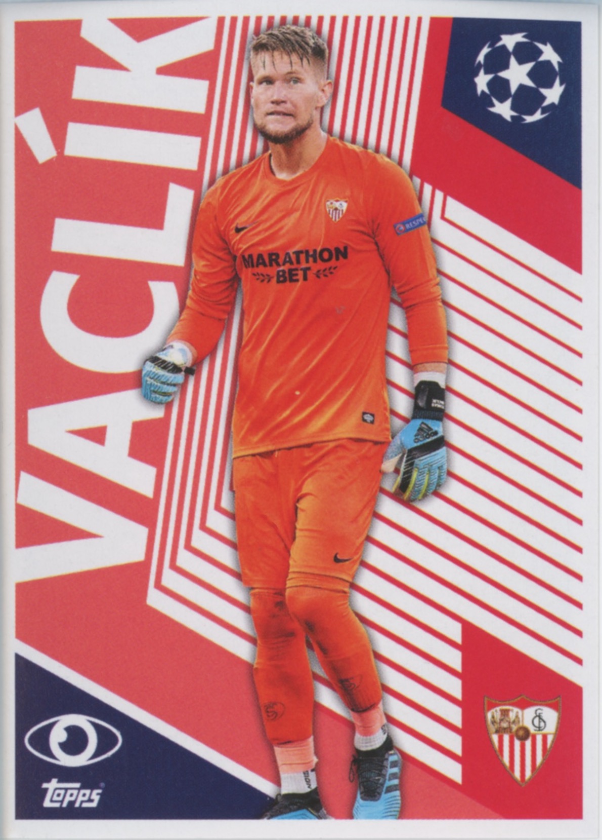 Sev002 Tomas Vaclik Sevilla Fc Champions League Stickers 2020 2021 Football Cards Direct