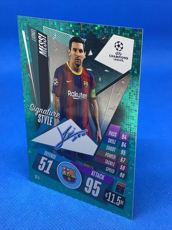 MATCH ATTAX EXTRA 2020/21 SIGNATURE STYLE LIONEL MESSI FC BARCELONA