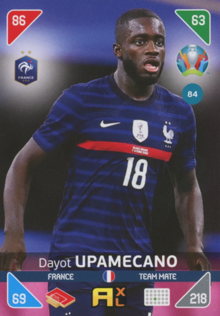 #084 DAYOT UPAMECANO (FRANCE) TEAM MATE EURO 2021 KICKOFF - Football ...