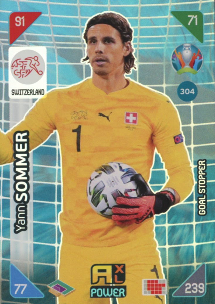 304 Yann Sommer Switzerland Goal Stopper Euro 2021 Kickoff Football Cards Direct