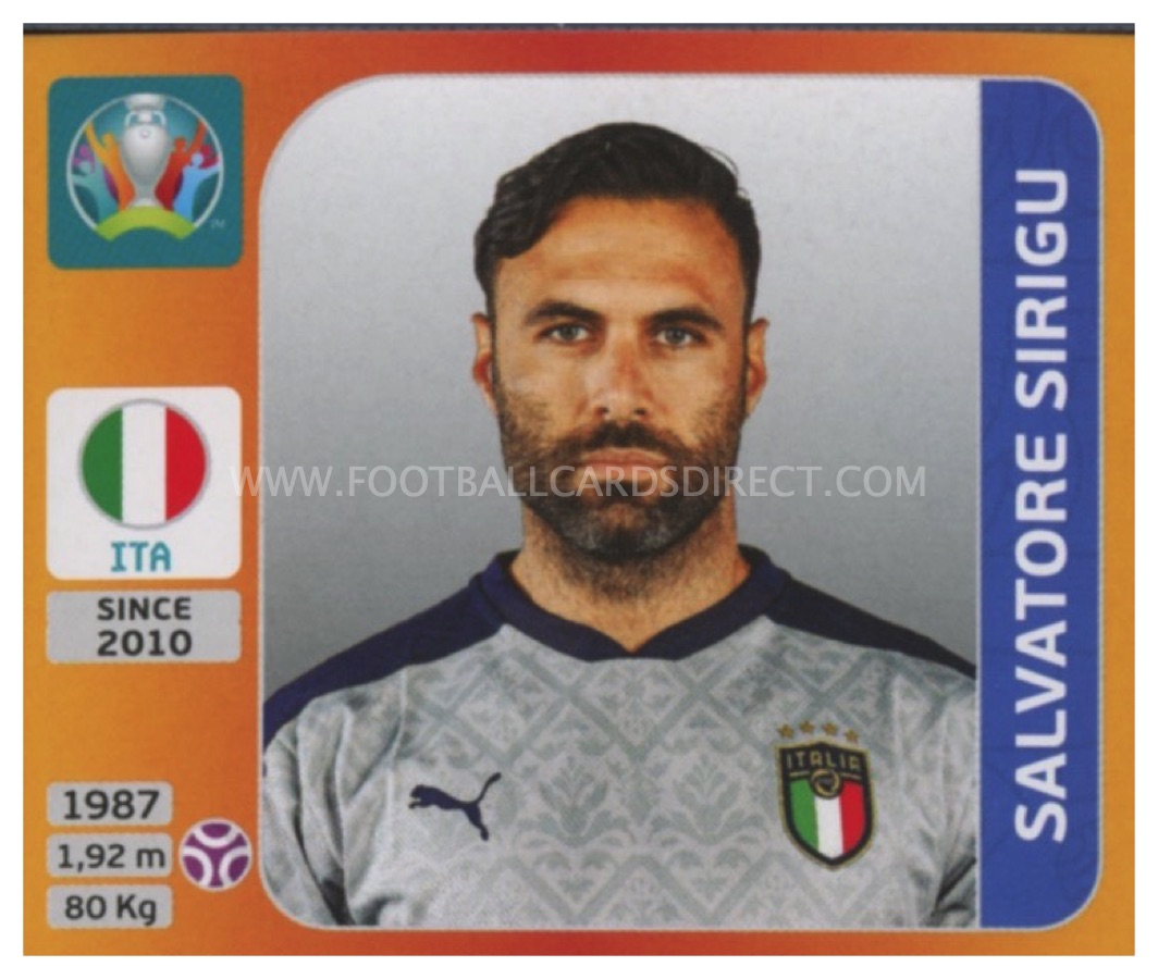 013 Salvatore Sirigu Italy Group A Euro 2020 Tournament Edition Football Cards Direct