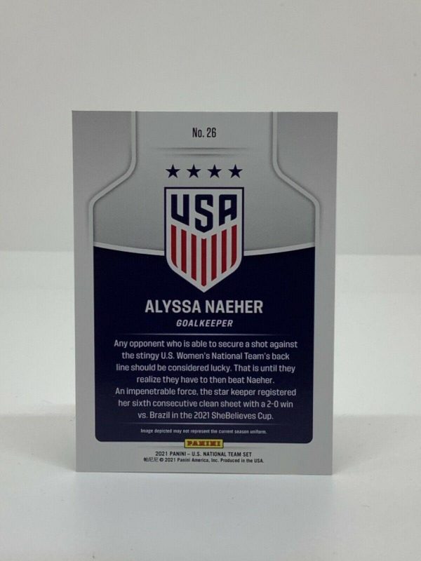 PANINI USA NATIONAL TEAM COLLECTION 2021 ALYSSA NAEHER #26 - Image 2