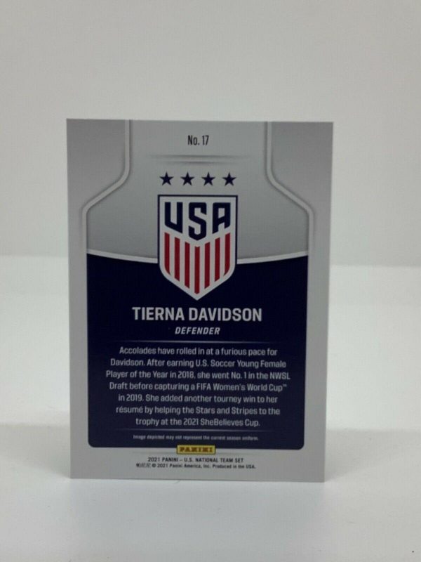 PANINI USA NATIONAL TEAM COLLECTION 2021 TIERNA DAVIDSON #17 - Image 2