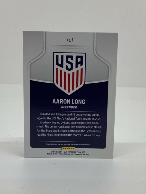 PANINI USA NATIONAL TEAM COLLECTION 2021 AARON LONG #7 - Image 2