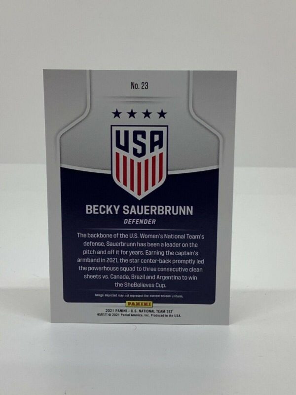 PANINI USA NATIONAL TEAM COLLECTION 2021 BECKY SAUERBRUNN #23 - Image 2