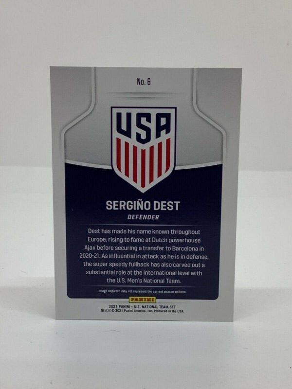 PANINI USA NATIONAL TEAM COLLECTION 2021 SERGINO DEST #6 - Image 2