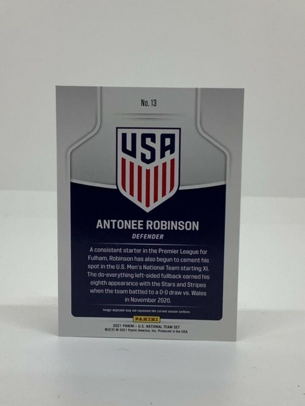 PANINI USA NATIONAL TEAM COLLECTION 2021 ANTONEE ROBINSON #13 - Image 2