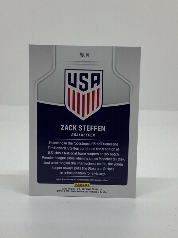 PANINI USA NATIONAL TEAM COLLECTION 2021 ZACK STEFFEN #14 - Image 2