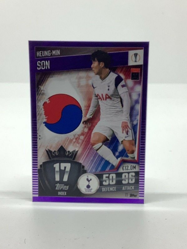 TOPPS MATCH ATTAX 101 2020-21 20/21 HEUNG-MIN SON TOTTENHAM PURPLE #017