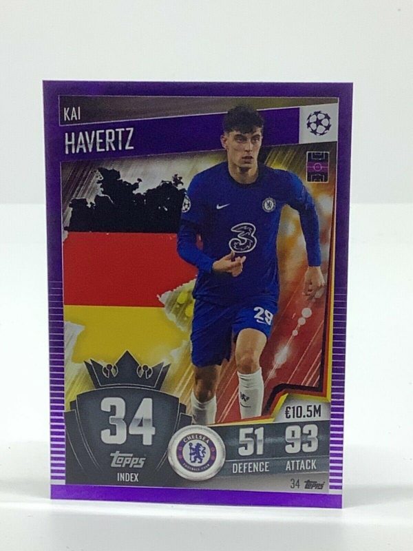 TOPPS MATCH ATTAX 101 2020-21 20/21 KAI HAVERTZ CHELSEA PURPLE #034