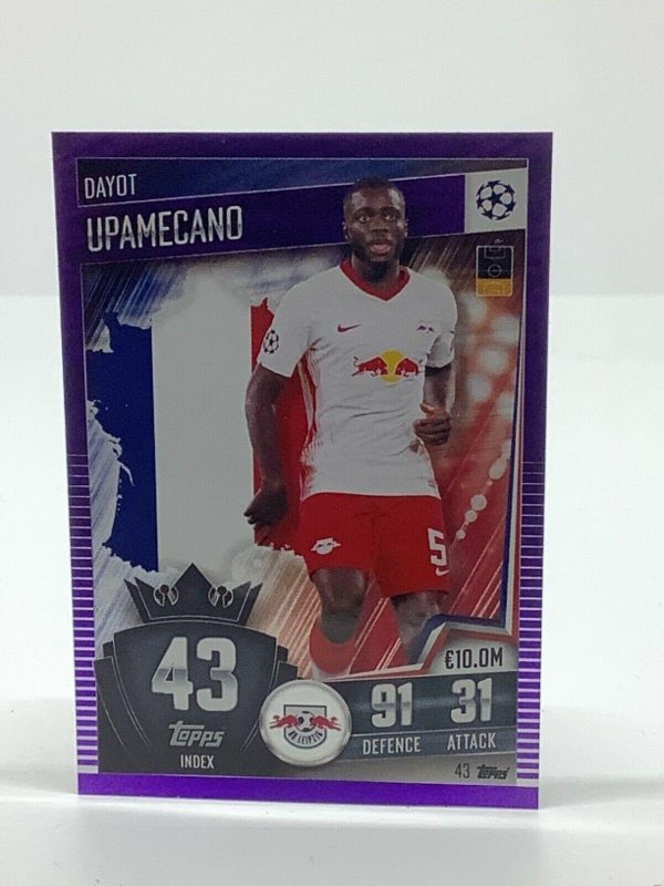 TOPPS MATCH ATTAX 101 2020-21 20/21 DAYOT UPAMECANO RB LEIPZIG PURPLE #043