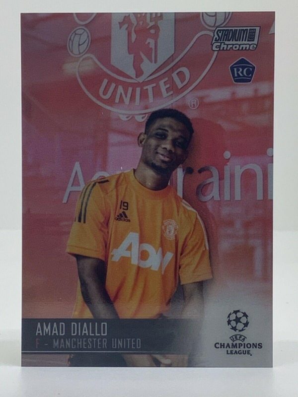 #070 AMAD DIALLO (MANCHESTER UNITED) REFRACTOR STADIUM CLUB CHROME 2021