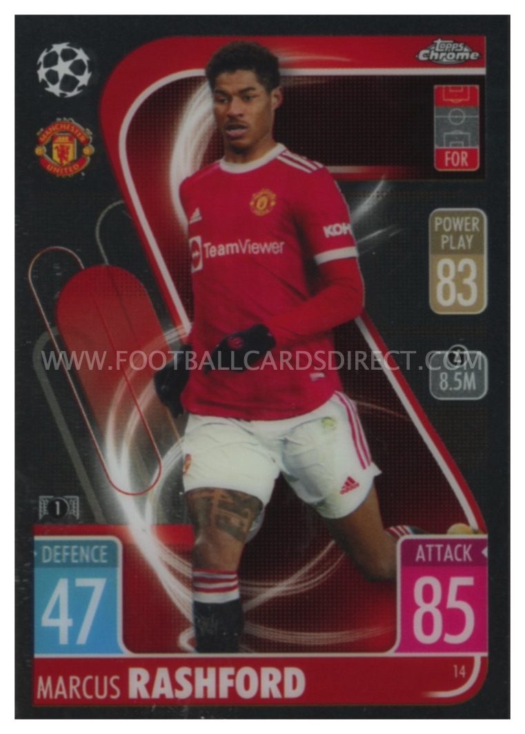 #014 MARCUS RASHFORD (MANCHESTER UNITED) MA CHROME 2021-2022 – Football ...