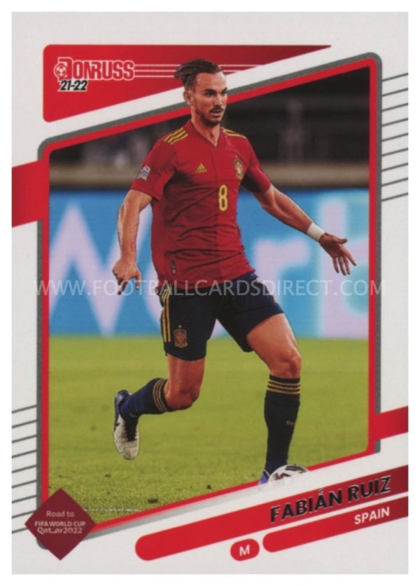 #143   FABIAN RUIZ (SPAIN)  BASE CARD DONRUSS SOCCER 2021-22