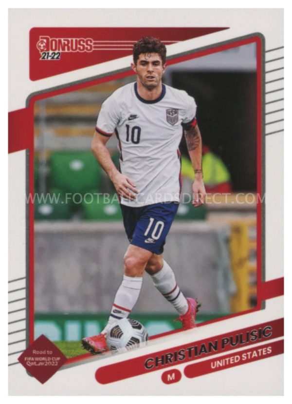 #160   CHRISTIAN PULISIC (USA)  BASE CARD DONRUSS SOCCER 2021-22