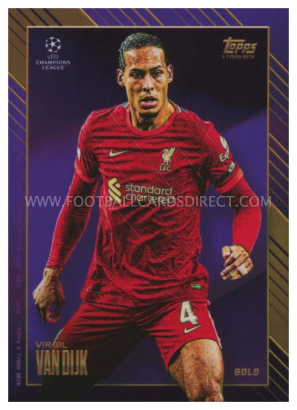 #107 VIRGIL VAN DIJK (LIVERPOOL)  GOLD  UCL GOLD 2021-2022