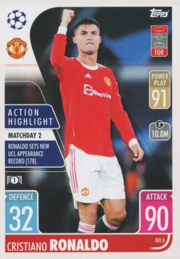 #AH006  CRISTIANO RONALDO  ACTION HIGHLIGHT MATCH ATTAX EXTRA 2021-2022