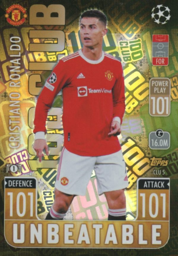 CLU005 CRISTIANO RONALDO 100 CLUB MATCH ATTAX EXTRA 20212022