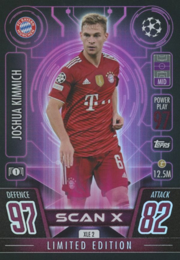 #XLE2 JOSHUA KIMMICH  LIMITED EDITION MATCH ATTAX EXTRA 2021-2022