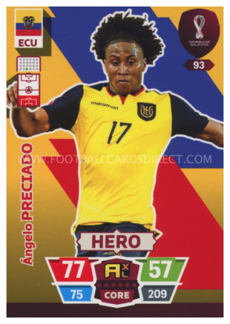 Ecuador National Team 2022-23 Qatar World Cup Ángelo Preciado #17