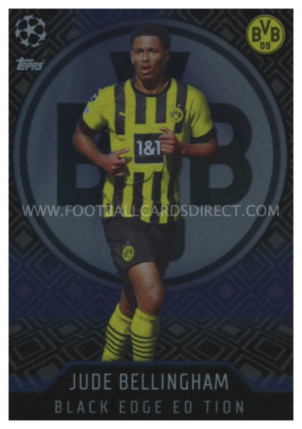 #468   JUDE BELLINGHAM (BORUSSIA DORTMUND) BLACK EDGE EDITION MATCH ATTAX 2022/23 