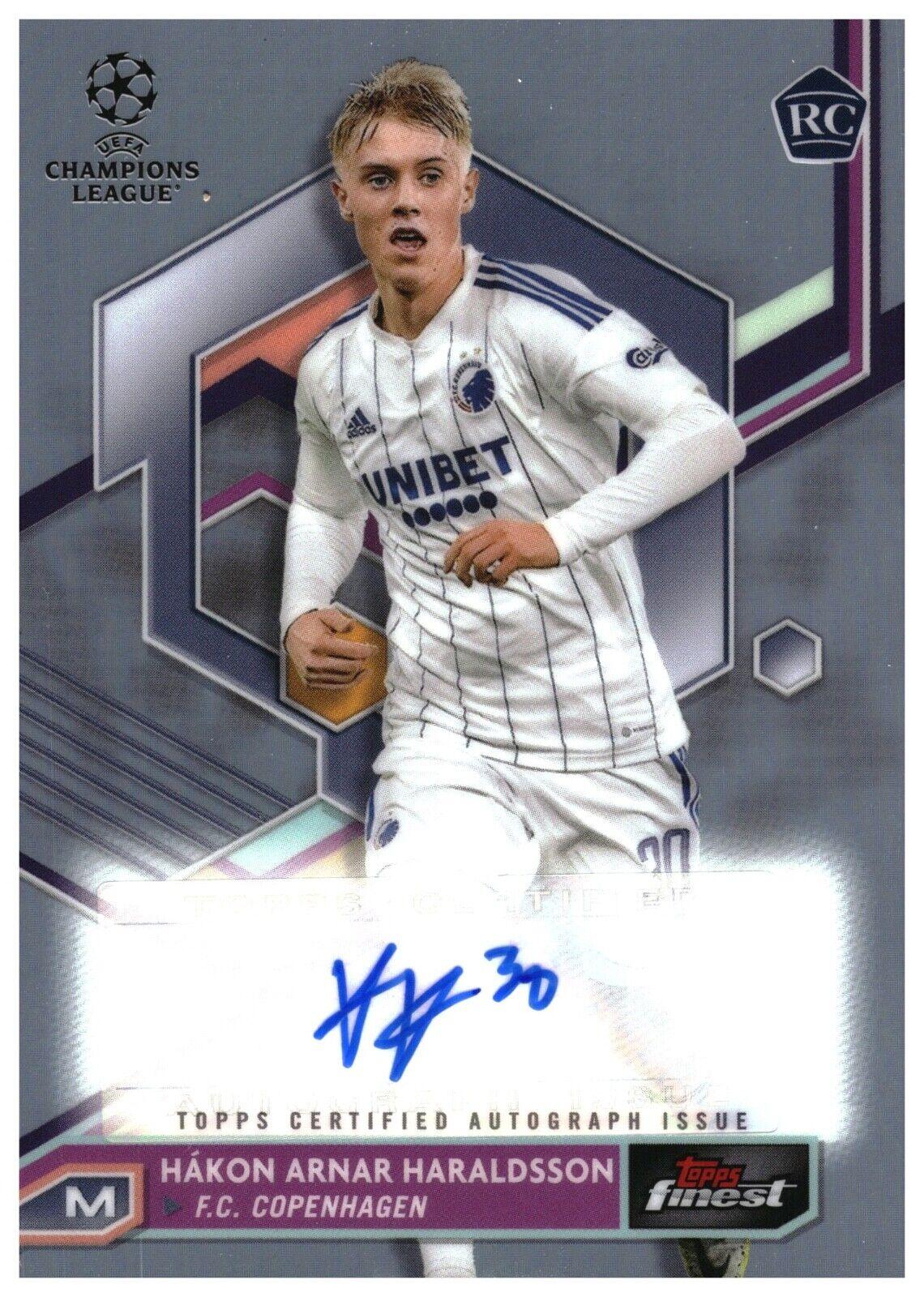 TOPPS UCC FINEST 2022/23 AUTO COPENHAGEN HAKON ARNAR HARALDSSON – Football  Cards Direct