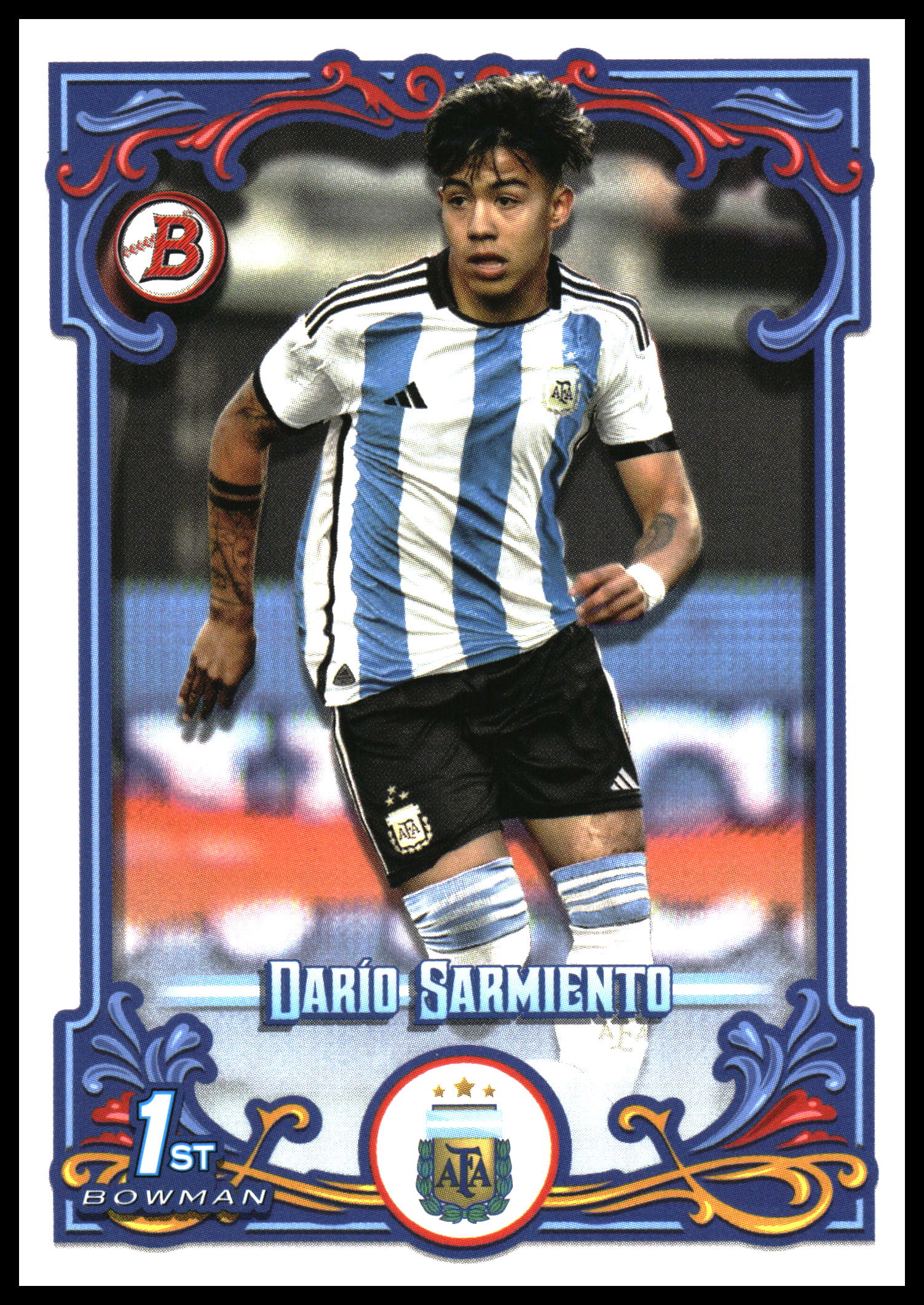 2023 topps Argentina fileteado Dario Sarmiento /25 1st bowman-