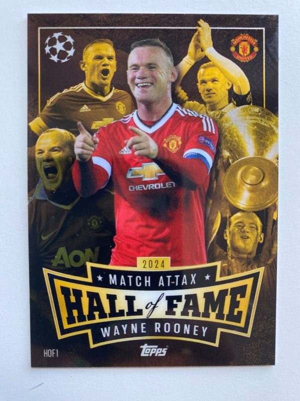 TOPPS MATCH ATTAX 2024-2025 24/25 WAYNE ROONEY  HALL OF FAME